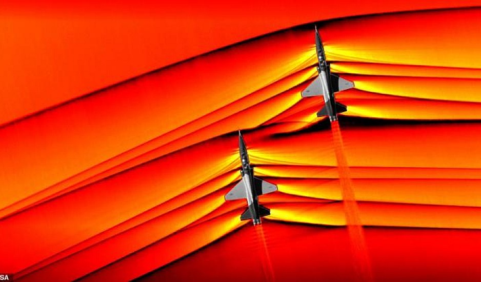 NASA: Κόβουν την ανάσα φωτογραφίες δυο αεροπλάνων που σπάνε το φράγμα του ήχου