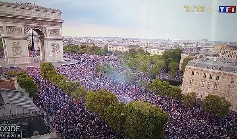 Ξέφρενο πάρτι στη Γαλλία για την κατάκτηση του Μουντιάλ 2018. Live
