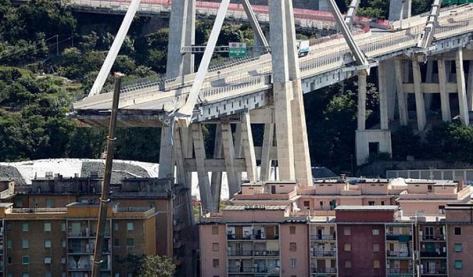 Χωρίς συντήρηση για 25 χρόνια τμήματα της γέφυρας της Γένοβας