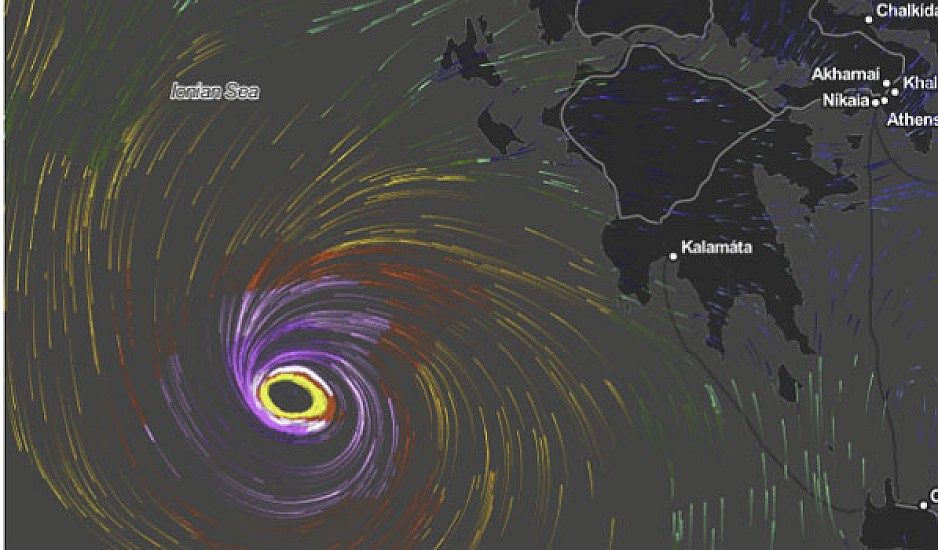 Το απόγευμα χτυπάει ο μεσογειακός κυκλώνας. Δείτε ποιες περιοχές θα επηρεαστούν