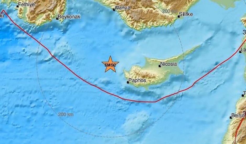 Ισχυρός σεισμός 6,1 Ρίχτερ ταρακούνησε τα ξημερώματα την Κύπρο