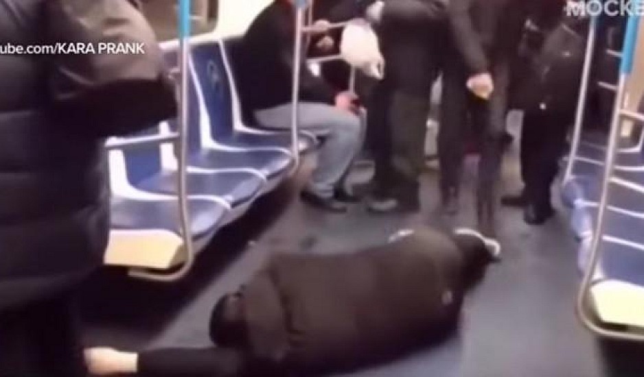Φαρσέρ παρίστανε μέσα στο μετρό ότι κατέρρευσε από τον κορωνοϊό και συνελήφθη