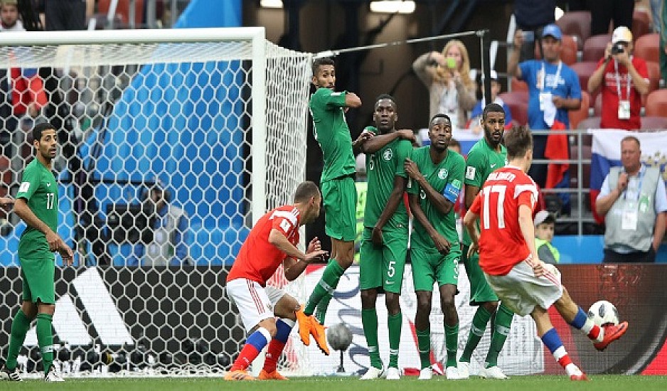 Μουντιάλ 2018: Η Ρωσία συνέτριψε  με 5-0 την Σαουδική Αραβία