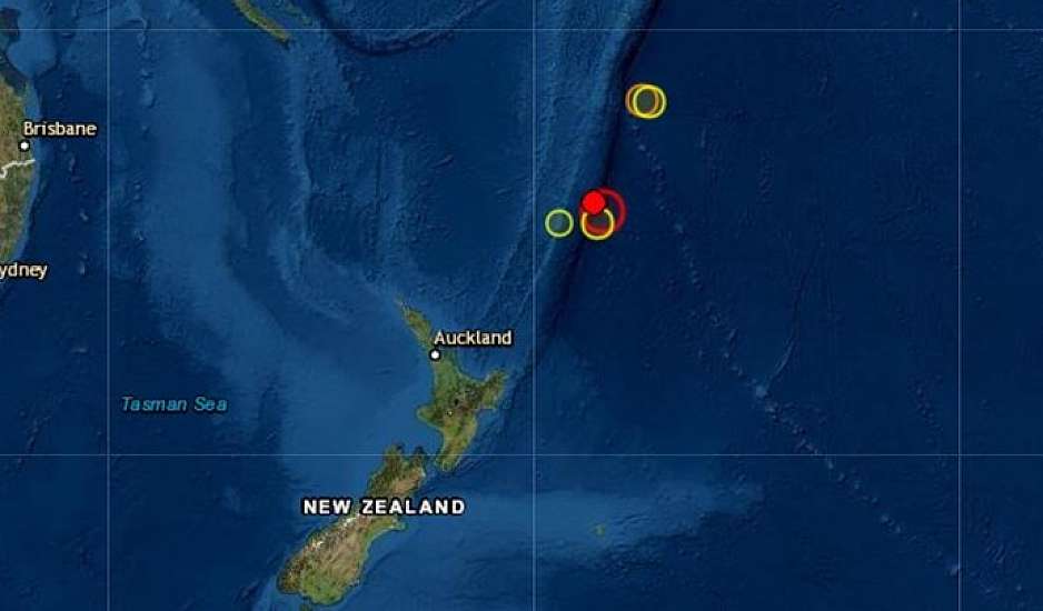 Νέος ισχυρός σεισμός 7,2 Ρίχτερ στη Νέα Ζηλανδία