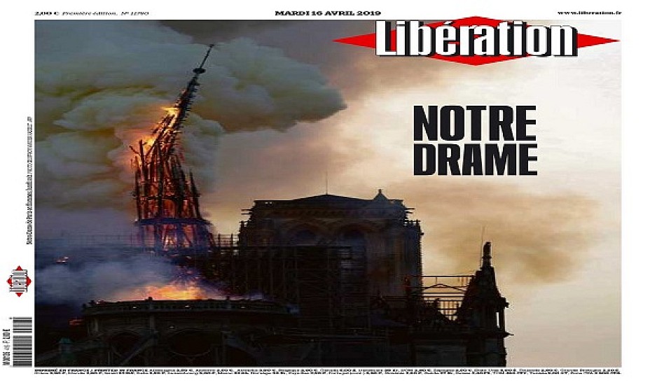 Το Παρίσι θρηνεί την πολυαγαπημένη του κυρία - Τα πρωτοσέλιδα για την καταστροφή της Notre Dame