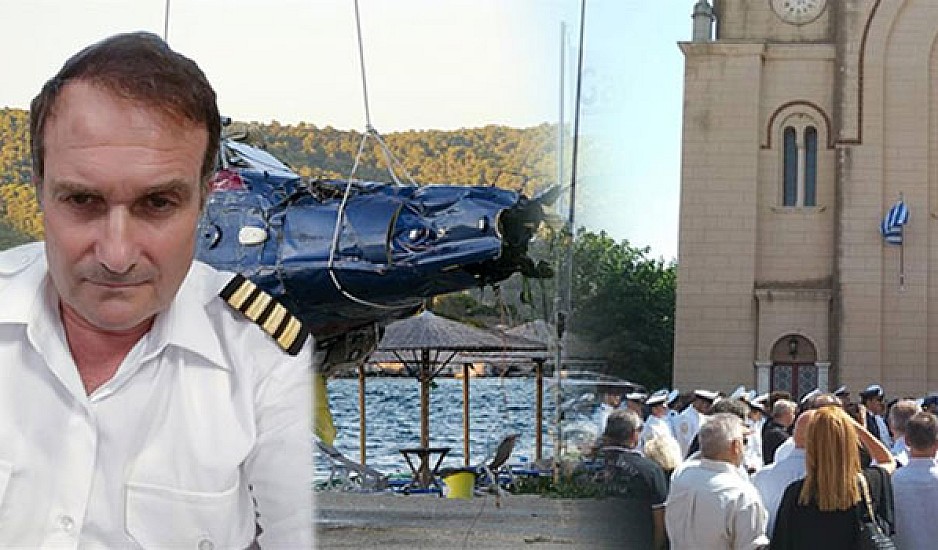 Θρήνος στην κηδεία του πιλότου από την τραγωδία με το ελικόπτερο στον Πόρο