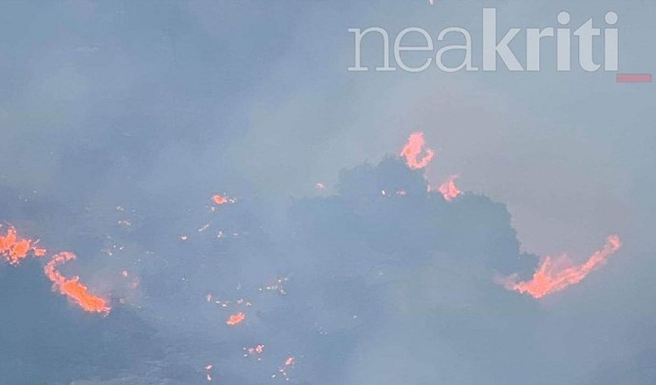 Πυρκαγιά στην Ιεράπετρα: Περιορίστηκε το μεγάλο μέτωπο