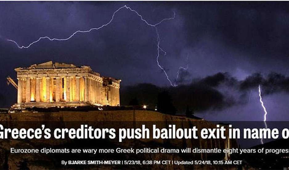 Politico: Μόνο κατ’ όνομα η έξοδος της Ελλάδας από τα μνημόνια