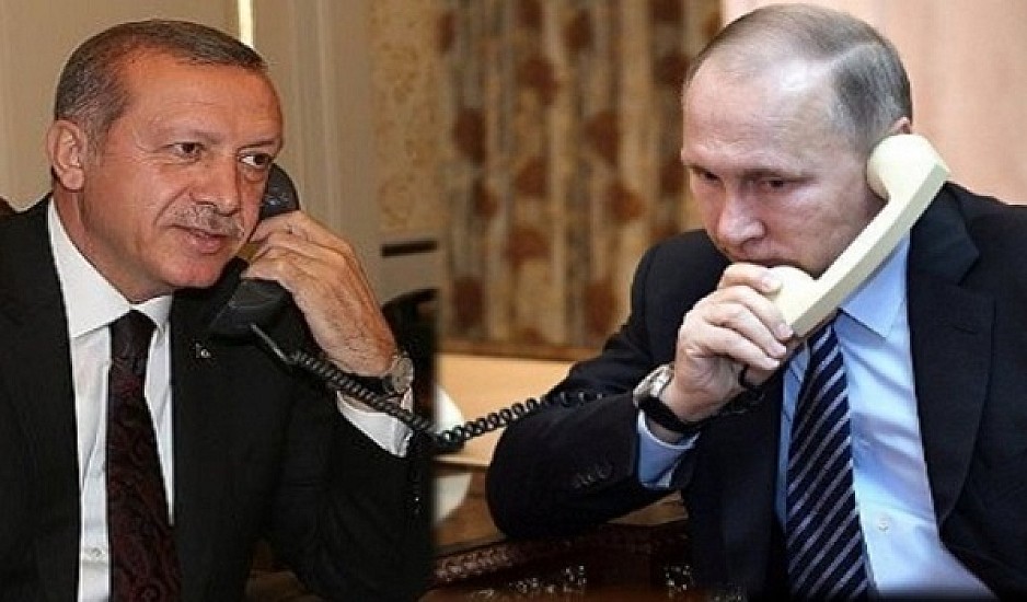Επικοινωνία Πούτιν – Ερντογάν για την Ανατολική Μεσόγειο