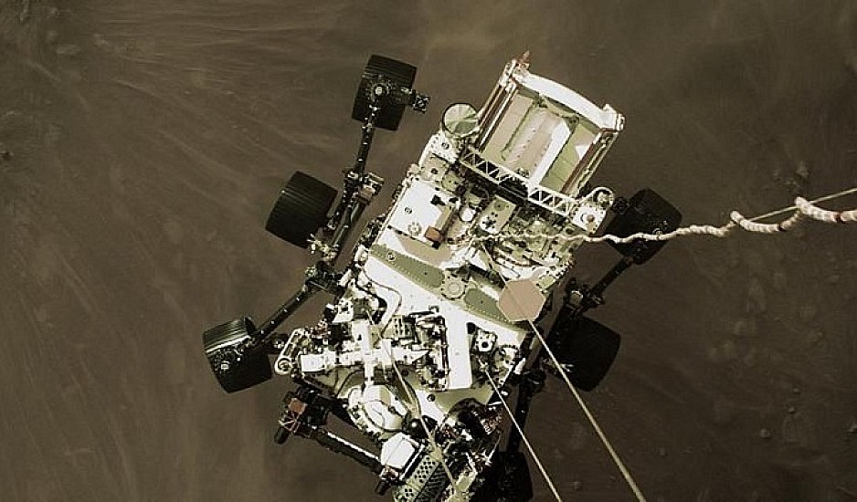 Η πρώτη φωτογραφία της προσεδάφισης του Perseverance στον Άρη