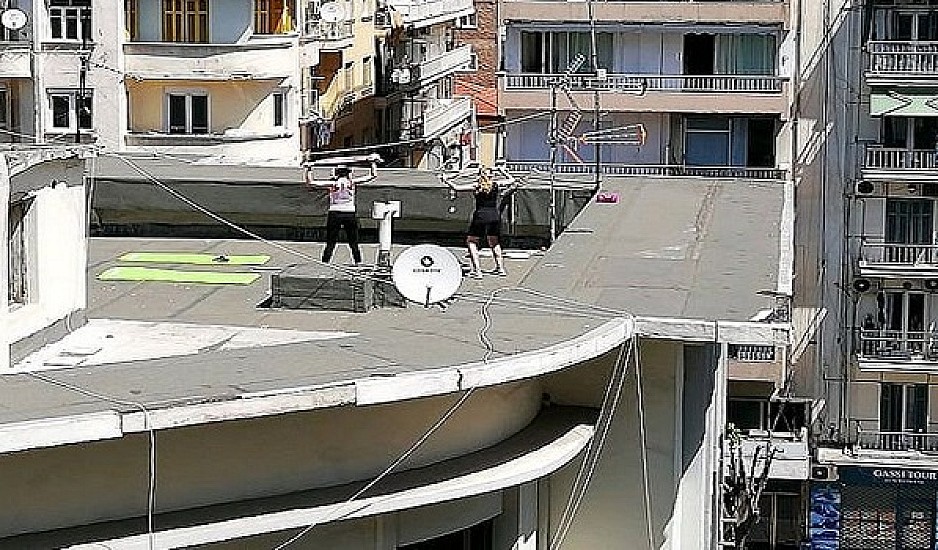 Πρωτομαγιά με ψησταριές και γυμναστική στις ταράτσες της Θεσσαλονίκης