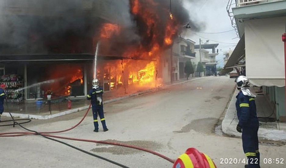 Ηλεία: Κάηκε συθέμελα σούπερ μάρκετ στην Βάρδα