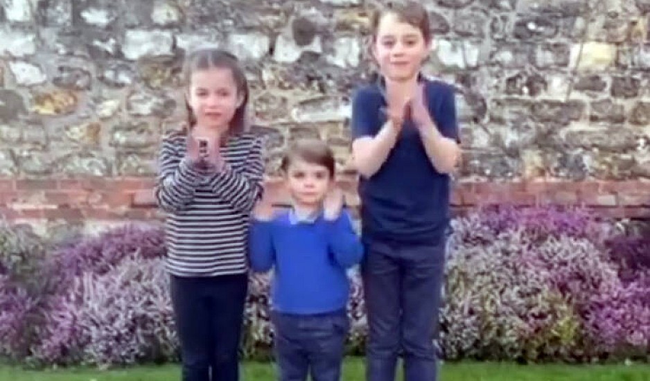 Κορονοϊός: Τζορτζ, Σάρλοτ και Λούις χειροκροτούν τους γιατρούς σε ένα βίντεο που κάνει θραύση