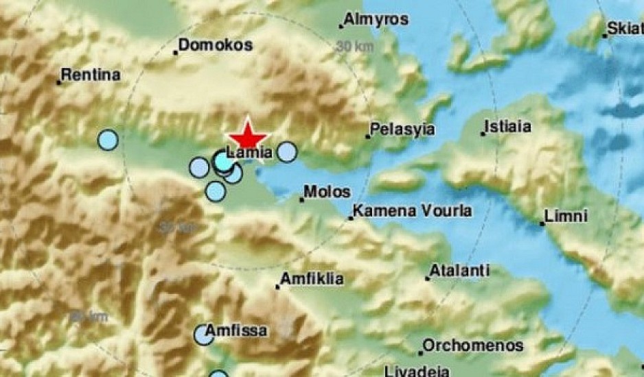 Νέος σεισμός στη Λαμία τα ξημερώματα