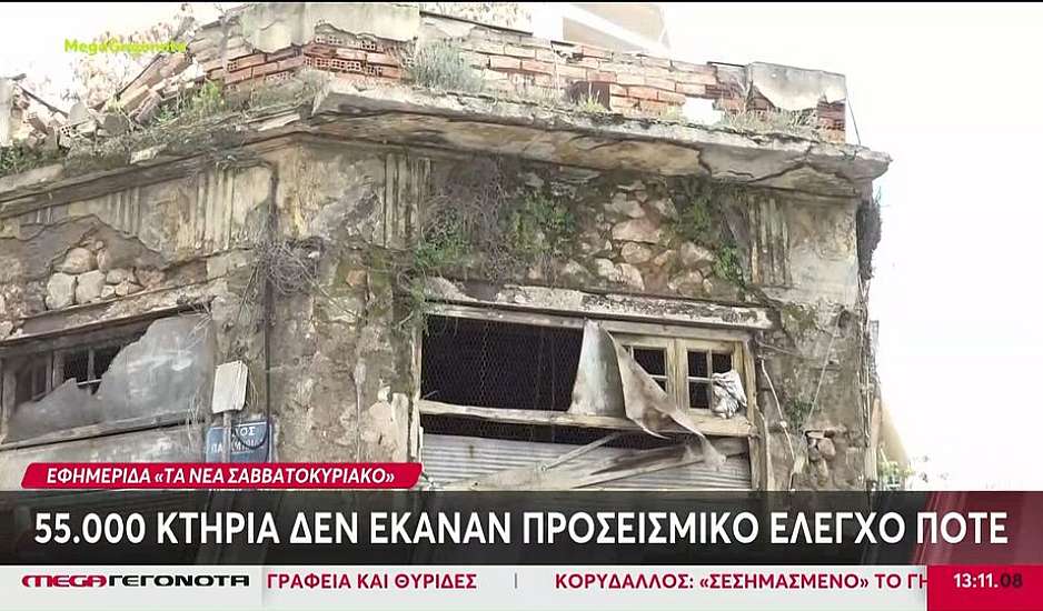 Αποκάλυψη σοκ από Τα Νέα: 55.000 κτίρια στην Ελλάδα δεν έκαναν προσεισμικό έλεγχο