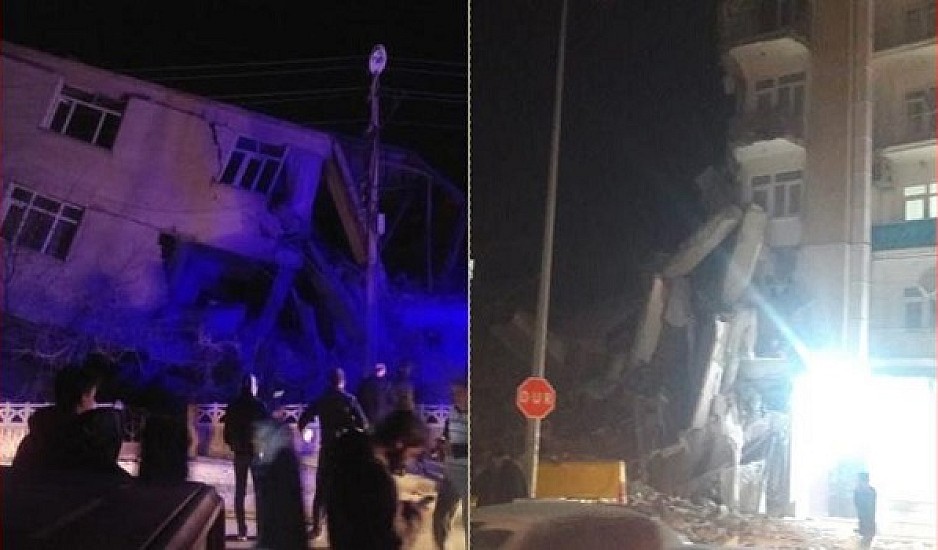 Ισχυρός σεισμός 6,8 Ρίχτερ στην Τουρκία - Κατέρρευσαν κτίρια
