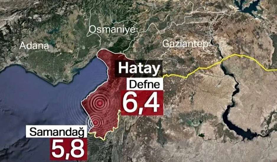 Νέοι ισχυροί σεισμοί στα σύνορα Τουρκίας-Συρίας - Καταρρεύσεις κτηρίων και εγκλωβισμένοι