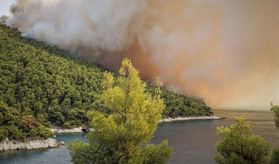Υπό έλεγχο η μεγάλη πυρκαγιά στην Σκόπελο, ολονύχτια μάχη με τις φλόγες