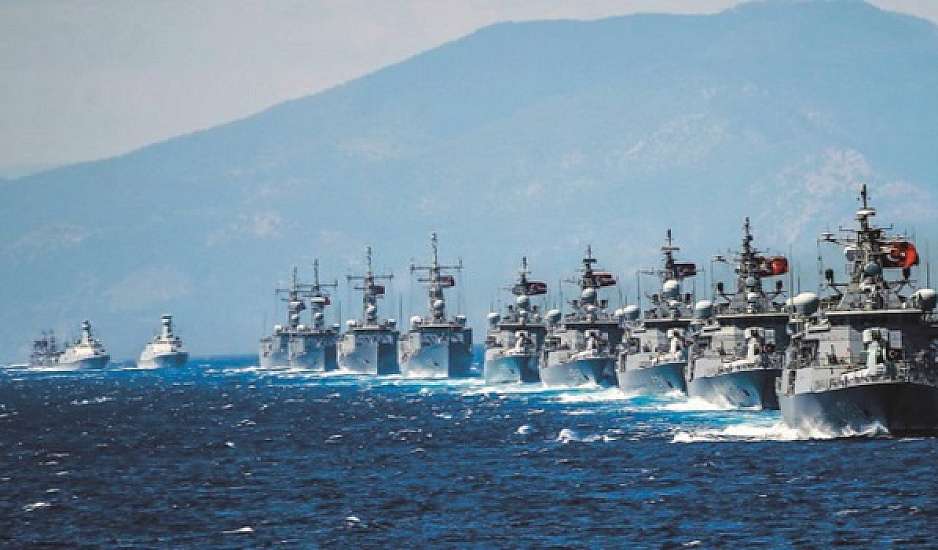Ξεκίνησε  η Γαλάζια Πατρίδα: Ναυτική τουρκική άσκηση - σενάριο πολέμου
