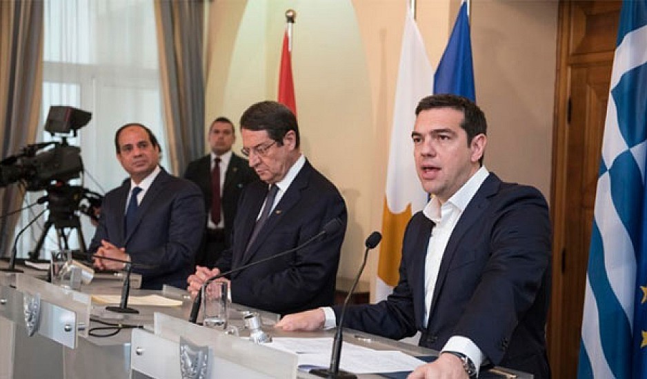 Τριμερής Σύνοδος Κορυφής Ελλάδας - Κύπρου - Αιγύπτου, στην Ελούντα
