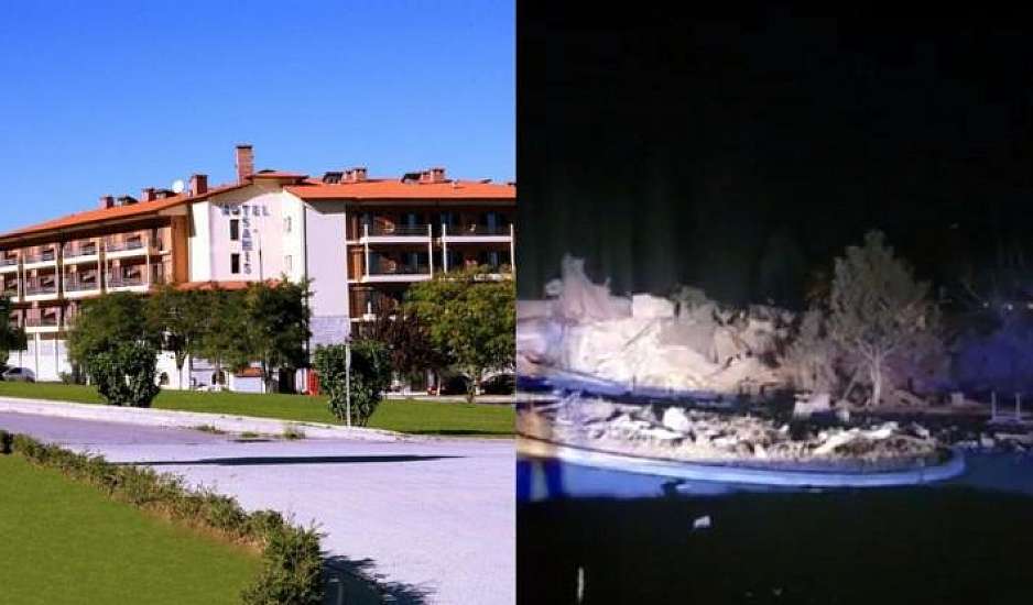 Ισχυρή έκρηξη ισοπέδωσε το ξενοδοχείο Tsamis στην Καστοριά