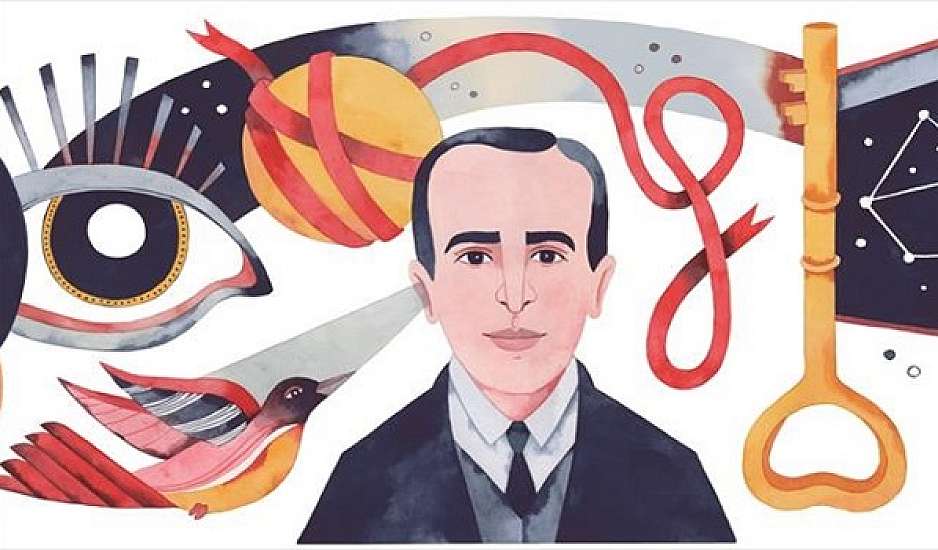 Η google τιμά και αφιερώνει το doodle της  στα 127 χρόνια από τη γέννηση του Vicente Huidobro
