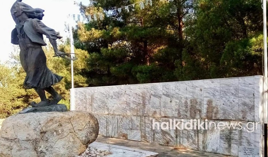 Βανδάλισαν το μνημείο του Καπετάν Χάψα στη Χαλκιδική