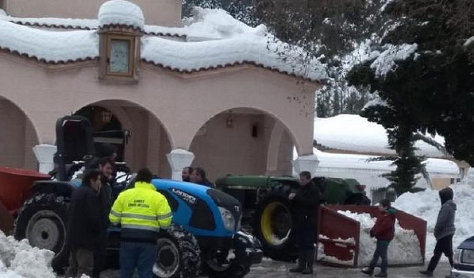 Τραγωδία: Πέθανε αβοήθητος σε αποκλεισμένο από το χιόνι χωριό της Εύβοιας