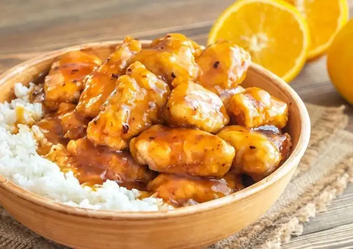 Κοτόπουλο με σάλτσα πορτοκαλιού στο air fryer