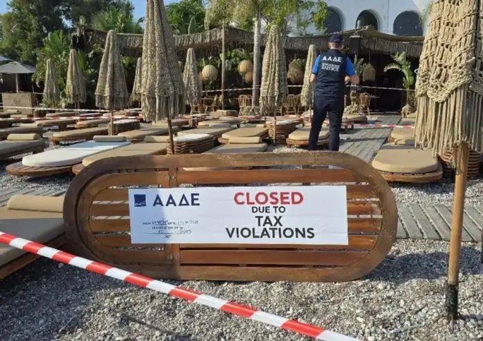 Ρόδος: Λουκέτο και πρόστιμο σε γνωστό beach restaurant