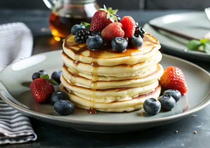 Apple Yogurt Pancakes: Το πιο εύκολο πρωινό με μήλα και γιαούρτι