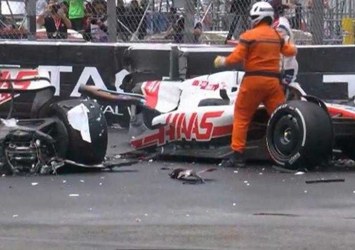 Grand Prix Μονακό: Ατύχημα για τον Μικ Σουμάχερ - Κόπηκε στα δύο το μονοθέσιο