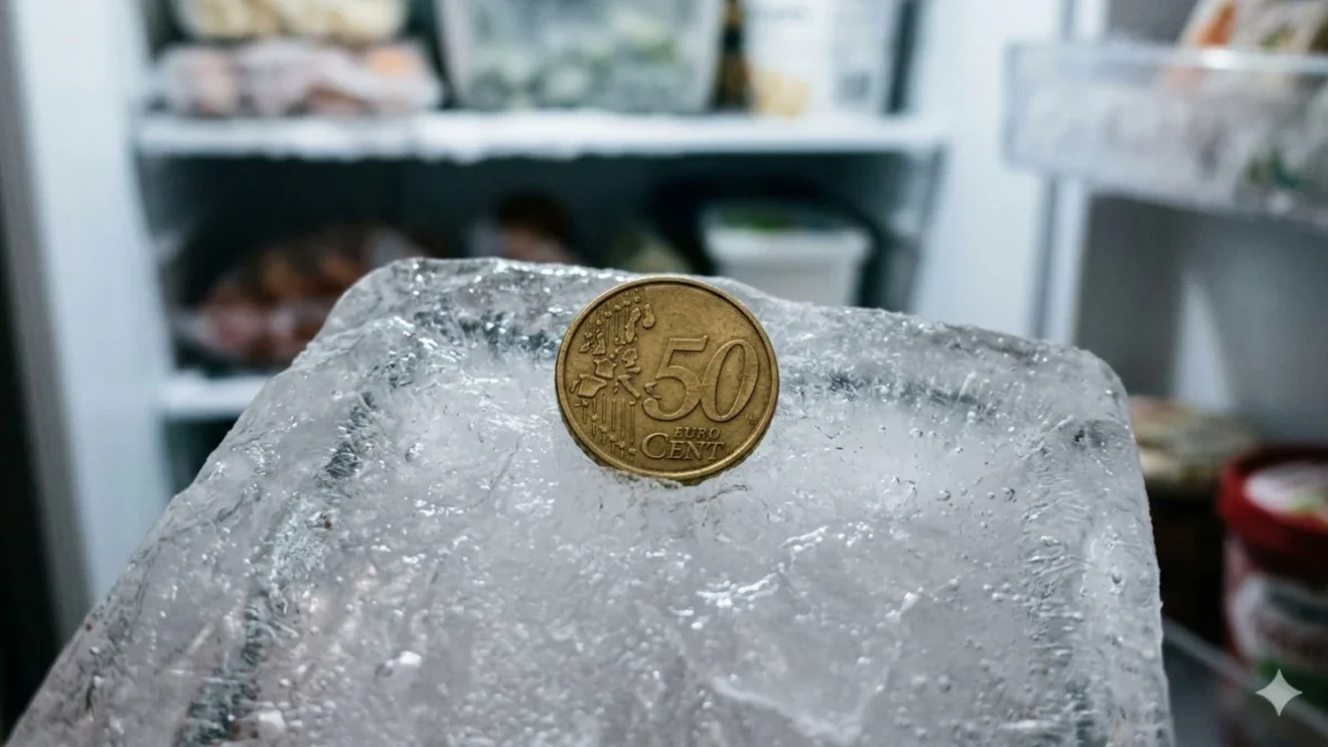 Το κόλπο με το κέρμα στην κατάψυξη: Γιατί πρέπει να το κάνετε πριν φύγετε από το σπίτι
