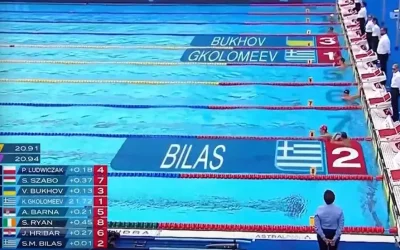 Θρίαμβος της ελληνικής κολύμβησης: Χρυσός ο Γκολομέεβ στα 50μ. ελεύθερο και ο Χρήστου στα 100μ. ύπτιο - Έλληνες και στο «ασημένιο»