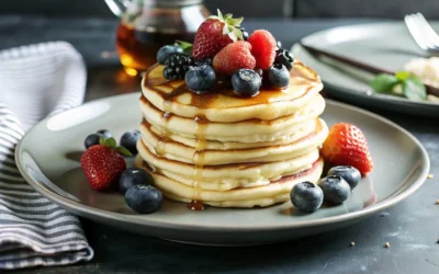Apple Yogurt Pancakes: Το πιο εύκολο πρωινό με μήλα και γιαούρτι