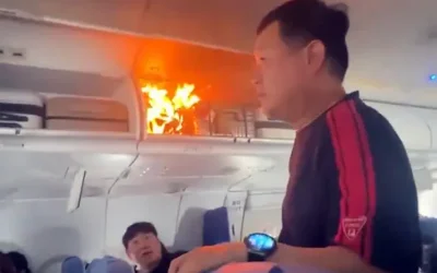 Μπαταρία έπιασε φωτιά μέσα σε πτήση της Air China – Αναγκαστική προσγείωση στη Σαγκάη