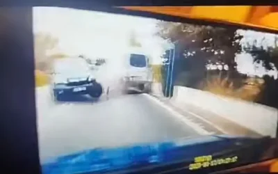 Θεσσαλονίκη: Συγκλονιστικό βίντεο από καραμπόλα πέντε οχημάτων