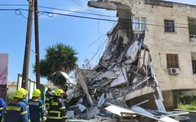 Θρίλερ στην Κύπρο: Κατάρρευση κτιρίου στη Γερμασόγεια με τραυματίες και εγκλωβισμένους