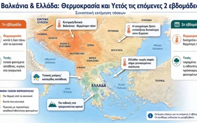Καιρός: Ζέστη με απογευματινές μπόρες τις επόμενες εβδομάδες. Τι αναφέρει ο Θοδωρής Κολυδάς