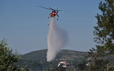 Φωτιά στη Βοιωτία: Κλειστή η Εθνική Οδός Αθηνών-Λαμίας – Μήνυμα από το 112 στο Ακραίφνιο