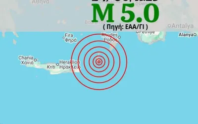 Δυνατός σεισμός στην Κάρπαθο πρωί Τετάρτης