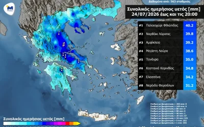 Κακοκαιρία: Οι περιοχές που επλήγησαν από τις βροχές