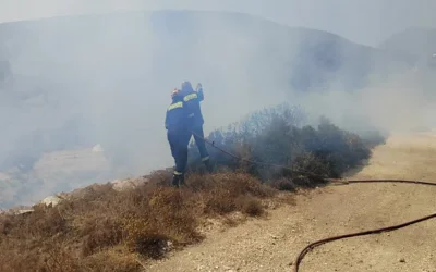 Φωτιά στην Πάρο: Ενισχύονται οι πυροσβεστικές δυνάμεις και εκκενώσεις μέσω 112