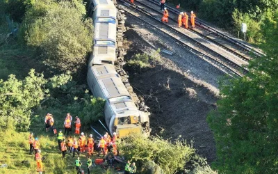 Βρετανία: Εκτροχιασμός επιβατικού τρένου στο Ανατολικό Σάσεξ – Ανατραπηκαν βαγόνια