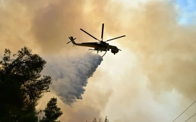 Φωτιά στον Άγιο Νικόλαο Λακωνίας: Ενισχύθηκαν οι δυνάμεις της Πυροσβεστικής