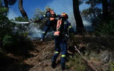 Φωτιά στα Ζωνιανά Ρεθύμνου: Κινητοποίηση δυνάμεων με ελικόπτερο