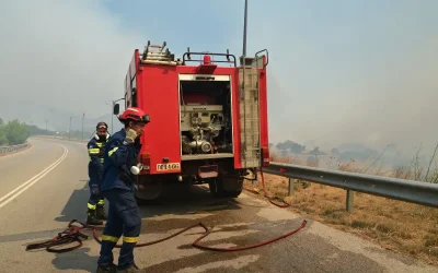 Φωτιά στην Άνδρο: συναγερμός και μήνυμα 112, χωρίς ενεργό μέτωπο μετά από μία ώρα