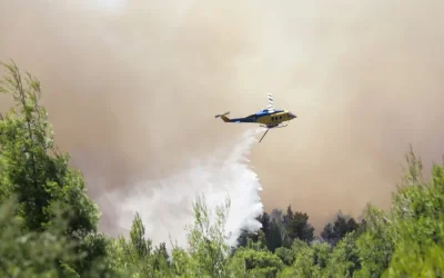 Φωτιά στον Λαχανά Θεσσαλονίκης: Μεγάλη κινητοποίηση δυνάμεων για την κατάσβεση