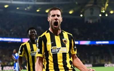 Η ΑΕΚ προηγείται με 3-0 της Λέφσκι Σόφιας στο πρώτο ημίχρονο, με τον Βάργκα να σκοράρει και «τρέλα» στην Allwyn Arena