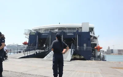 Η «Αριάδνη» προσέκρουσε στην προβλήτα της Μυτιλήνης